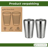 RVS Luxe drinkbeker 350ml set van 2 - My Green Deal