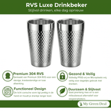 RVS Luxe drinkbeker 350ml set van 2 - My Green Deal