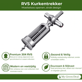 RVS Luxe Wijnopener - My Green Deal