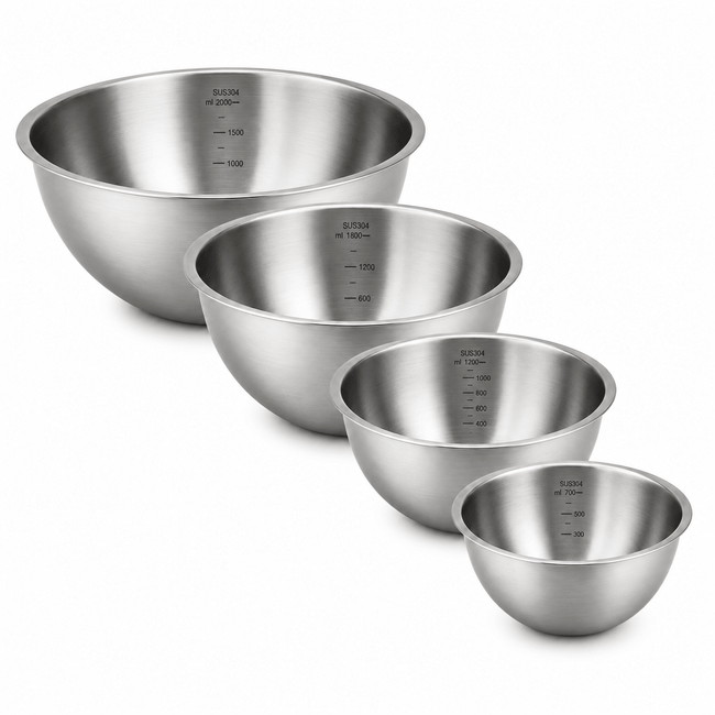 RVS Mengkommen Set – 4 stuks - My Green Deal