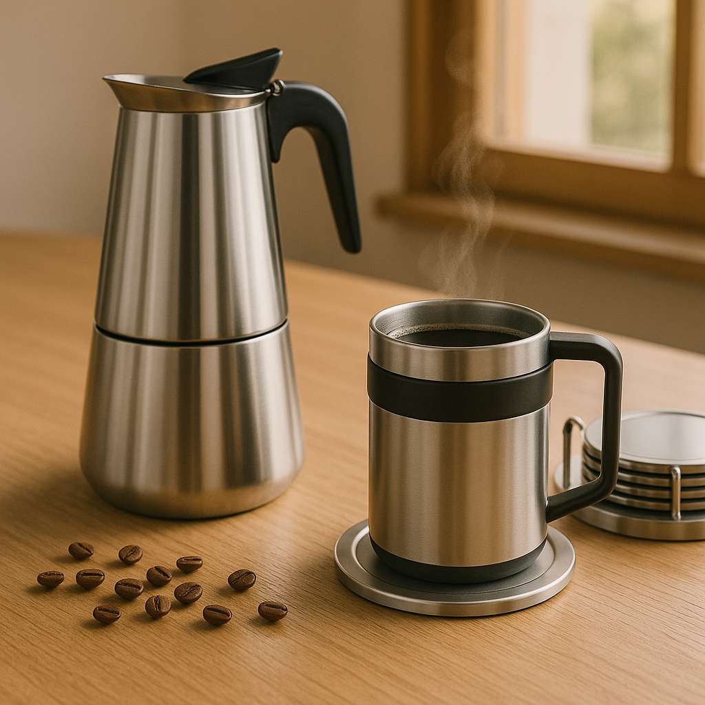 RVS Percolator 6 kops – Moka Pot