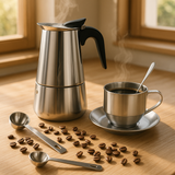 RVS Percolator 6 kops – Moka Pot