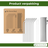 RVS Rietjes Set (8 - delig) - My Green Deal
