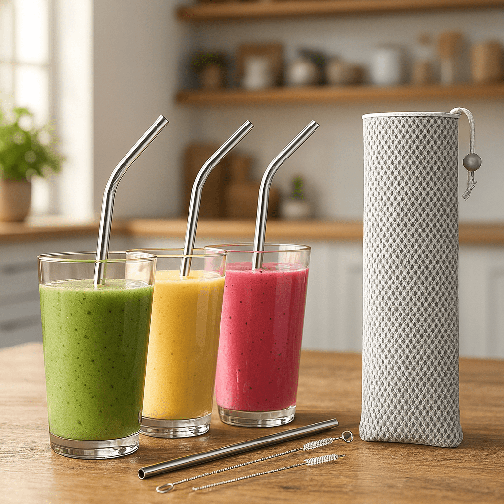 RVS Rietjes Set (8 - delig) - My Green Deal