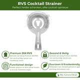 RVS Cocktail Strainer - My Green Deal