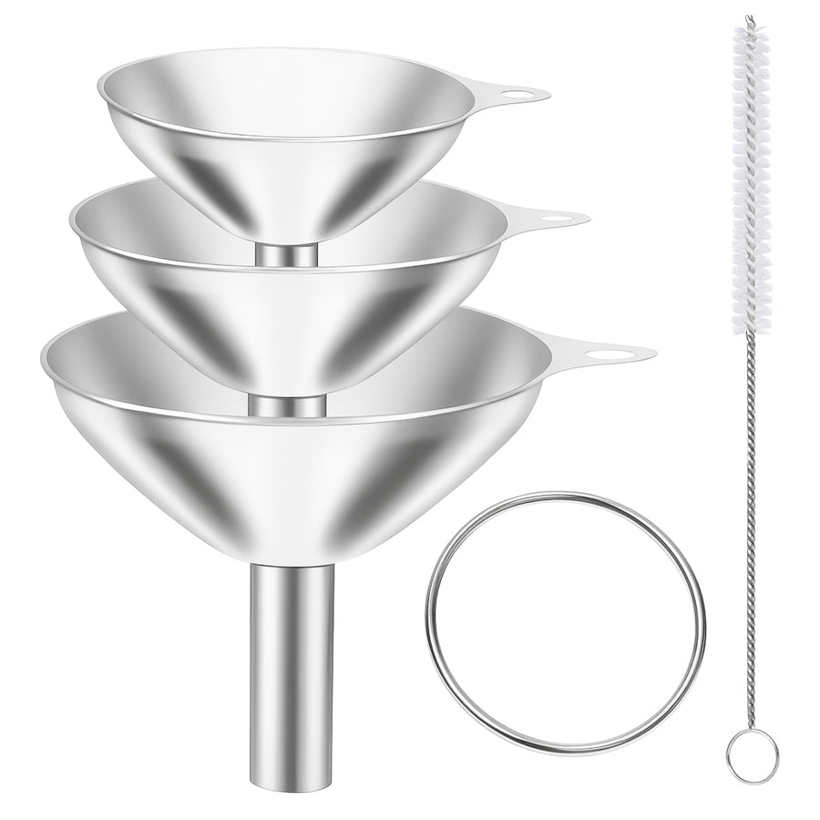 RVS Trechter Set – 3 stuks - My Green Deal