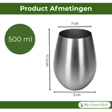 RVS Tumbler – Drinkbeker voor Wijn & Cocktails - My Green Deal