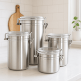 RVS Voorraadbussen Set – 4 stuks - My Green Deal