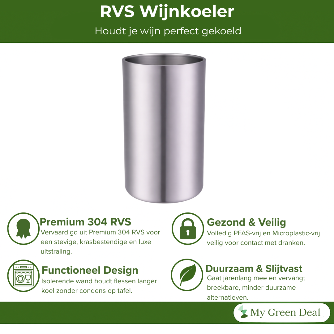 RVS Wijnkoeler 1,6L