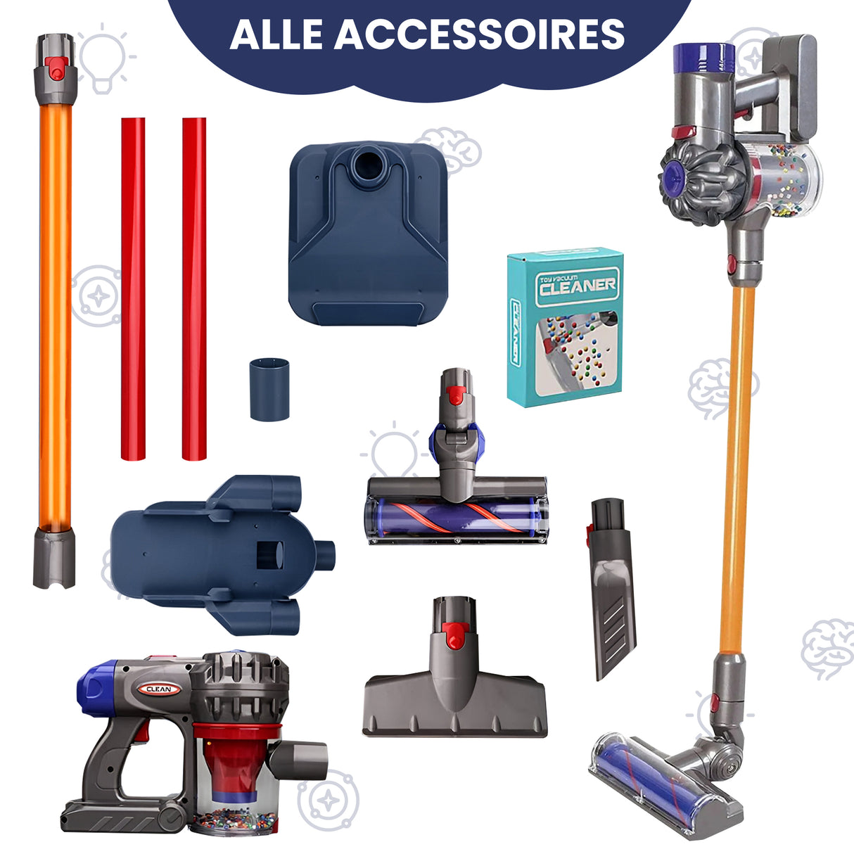 My Green Deal - Speelgoed Stofzuiger - Kinderstofzuiger - Speelgoed Schoonmaakset