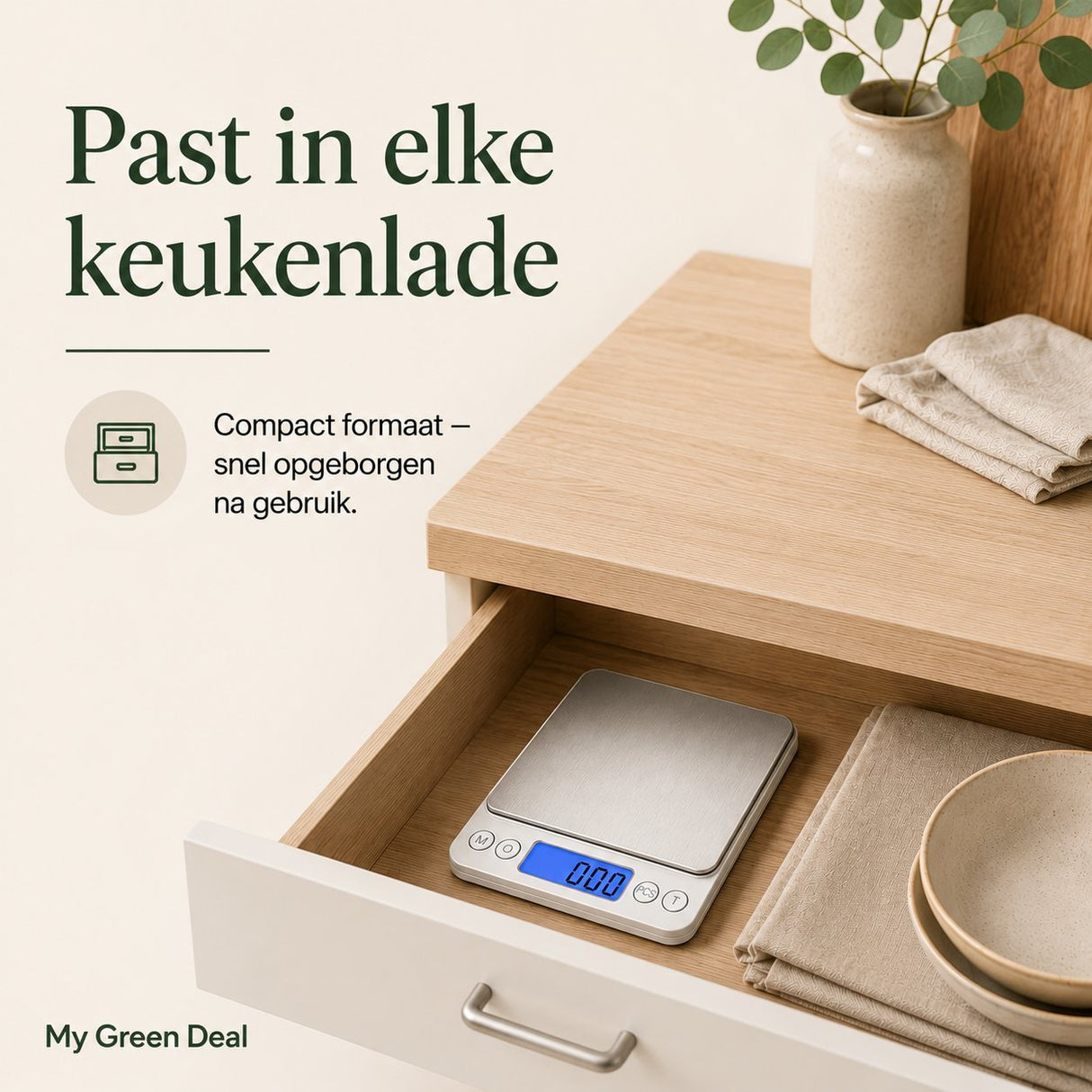 RVS Digitale Precisie Weegschaal - My Green Deal
