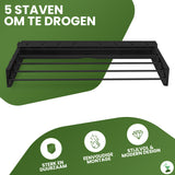 My Green Deal - Wanddroogrek Inklapbaar - Zwart