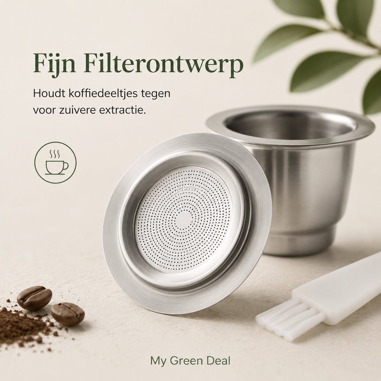 RVS Espresso Capsule – Herbruikbaar - My Green Deal