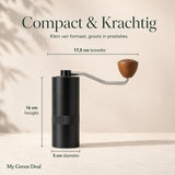 RVS Koffiemolen Handmatig Zwart - My Green Deal