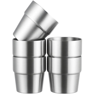RVS Stapelbare Bekers - Set van 5 - My Green Deal