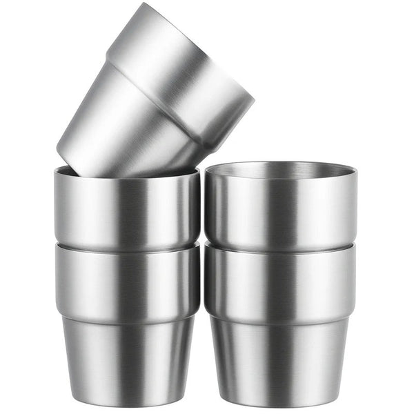 RVS Stapelbare Bekers - Set van 5 - My Green Deal