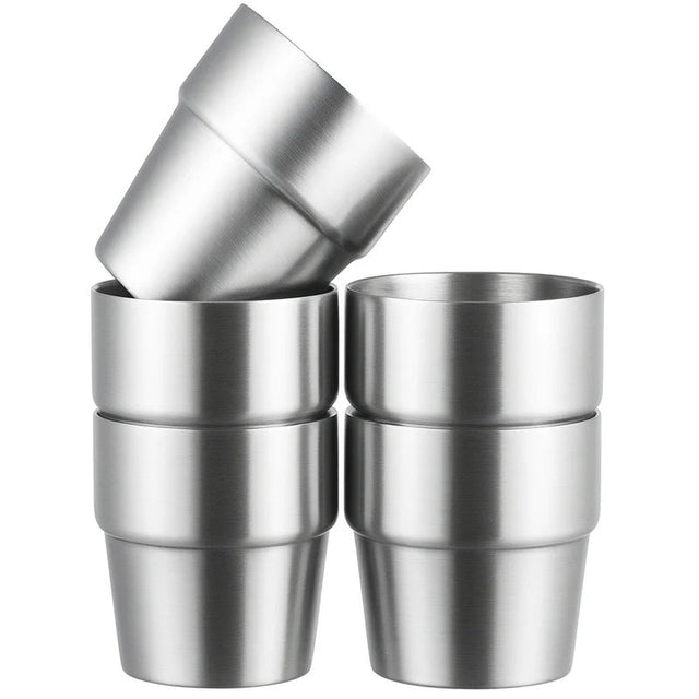 RVS Stapelbare Bekers - Set van 5 - My Green Deal