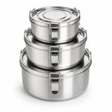 RVS Lunchbox rond– Set van 3 - My Green Deal