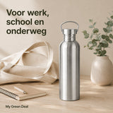 RVS drinkfles enkelwandig 1000ML - My Green Deal
