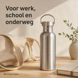 RVS drinkfles enkelwandig 500ml - My Green Deal