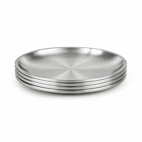 Luxe RVS Borden Set (4-delig) - 20cm - My Green Deal
