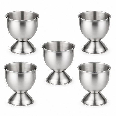 RVS Eierdopjes Set – 5 stuks - My Green Deal
