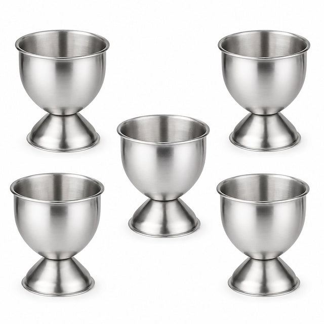 RVS Eierdopjes Set – 5 stuks - My Green Deal