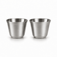 RVS Espressokopjes set van 2 Zilver - 80 ml - My Green Deal