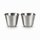 RVS Espressokopjes set van 2 Zilver - 80 ml - My Green Deal