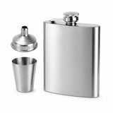 RVS Heupfles 180ml met trechter - My Green Deal