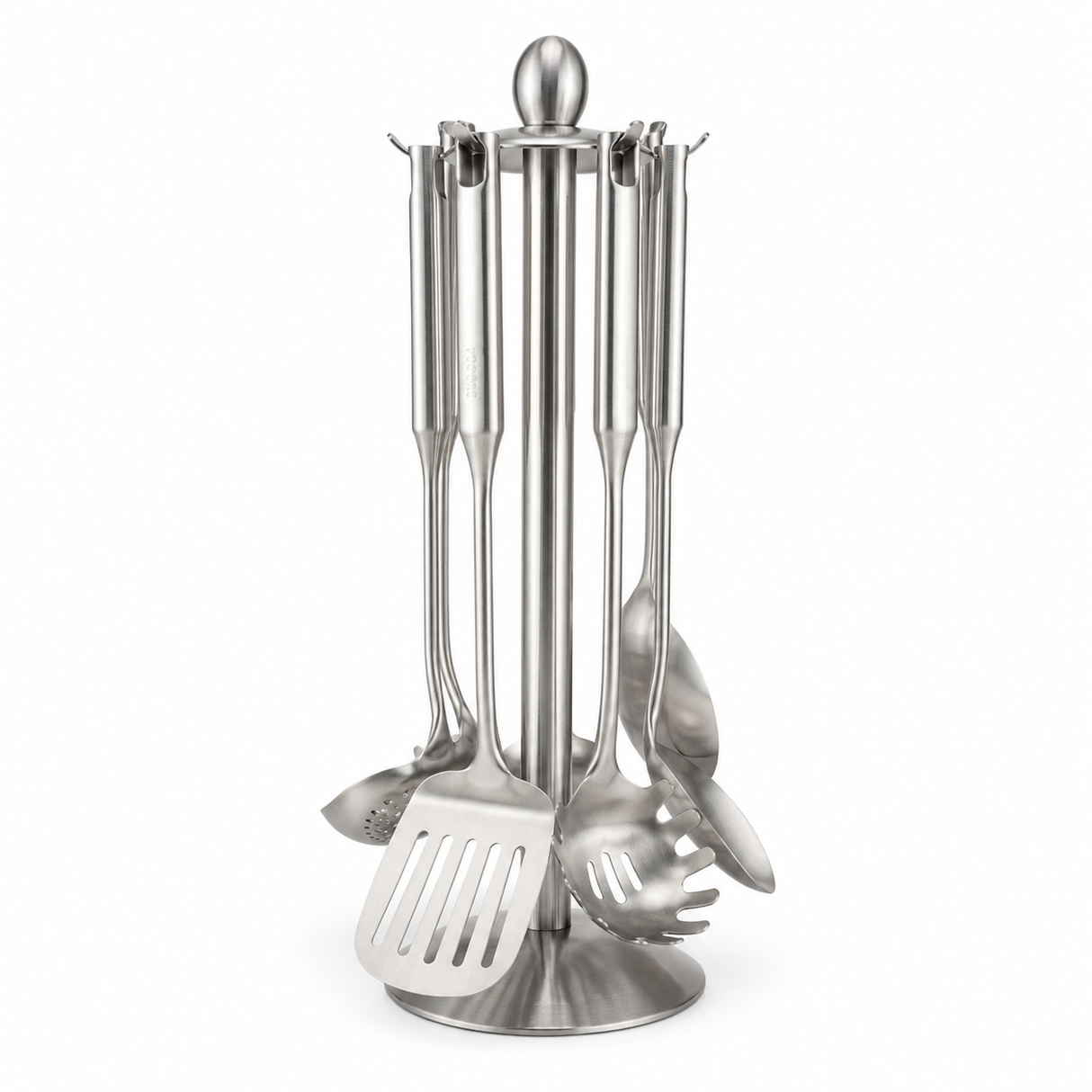 RVS Keukengerei set met houder