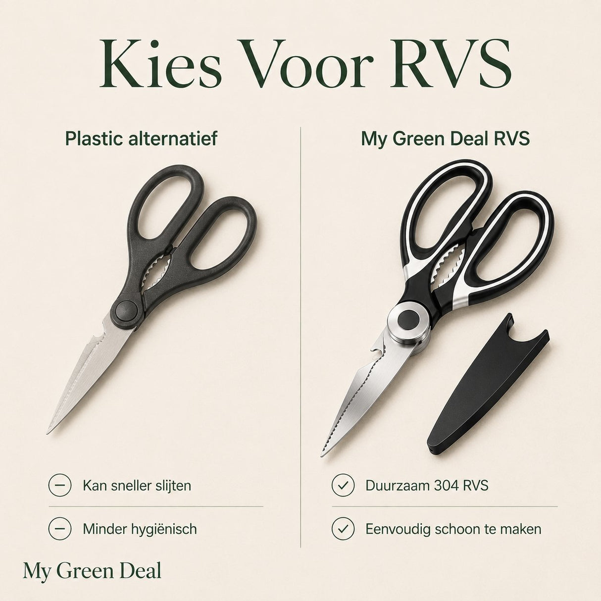 RVS Keukenschaar - My Green Deal