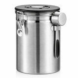 RVS Koffie Bewaarbus 1.8L Zilver - My Green Deal