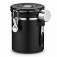 RVS Koffie Bewaarbus 1.8L Zwart - My Green Deal