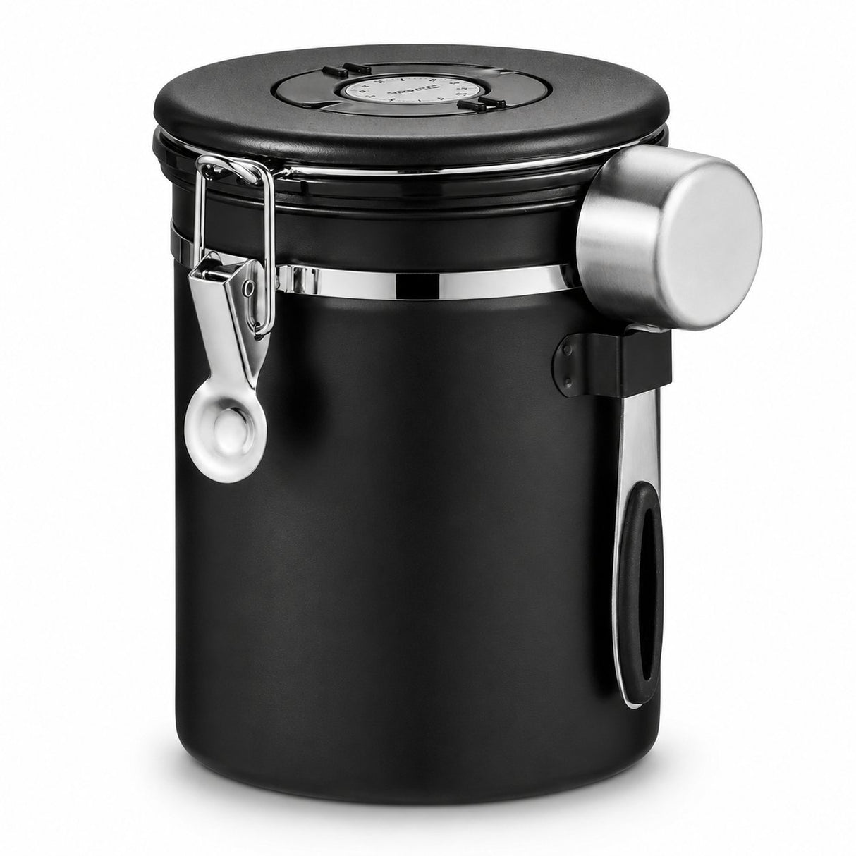 RVS Koffie Bewaarbus 1.8L Zwart - My Green Deal
