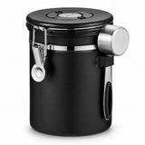 RVS Koffie Bewaarbus 1.8L Zwart - My Green Deal