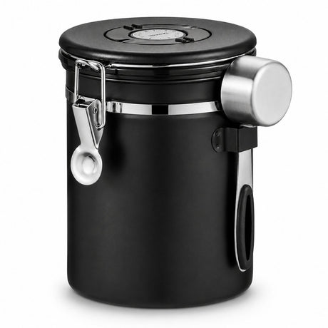 RVS Koffie Bewaarbus 1.8L Zwart - My Green Deal
