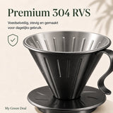 RVS Koffiefilter zwart - My Green Deal