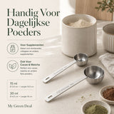 RVS Koffieschepjes Set – 2 stuks - My Green Deal