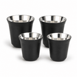 RVS koffiekopjes set - zwart - My Green Deal