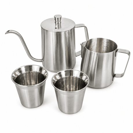 RVS Koffie bundel zilver - My Green Deal