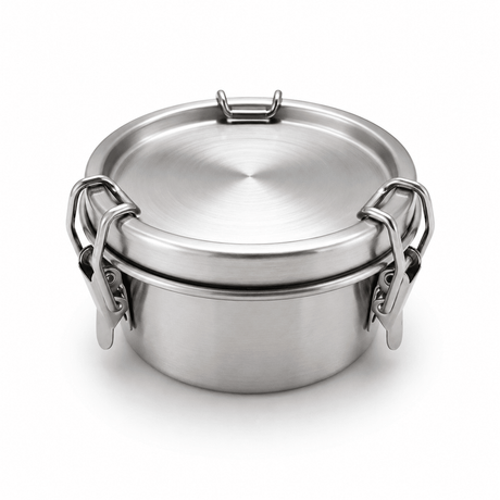 RVS Lunchbox rond 250ml - My Green Deal