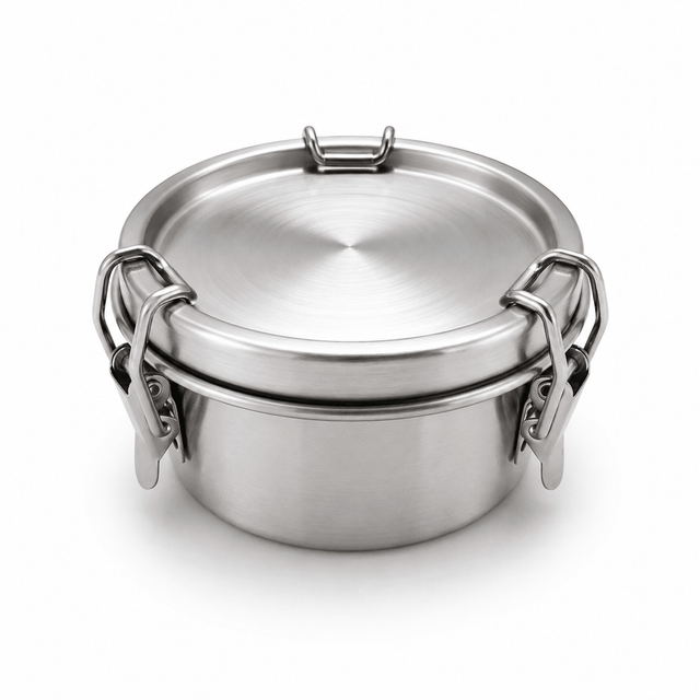 RVS Lunchbox rond 250ml - My Green Deal