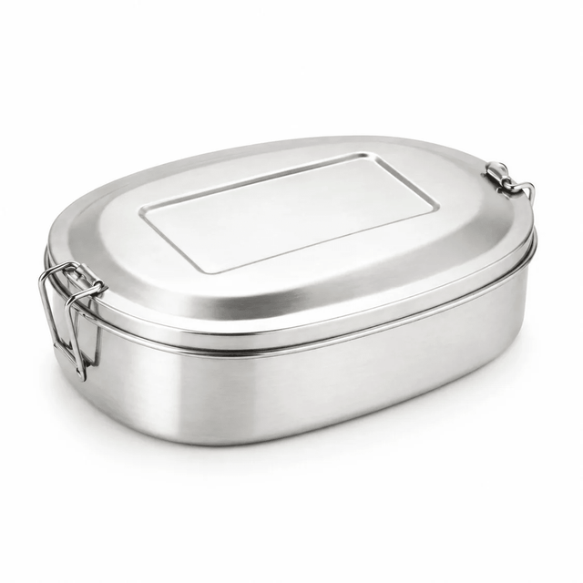 RVS lunchbox ovaal 500ml - My Green Deal