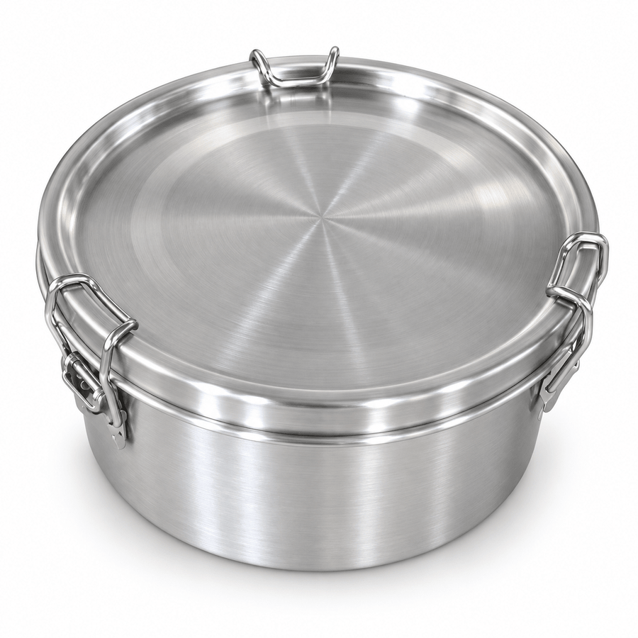 RVS Lunchbox rond 1200ml - My Green Deal