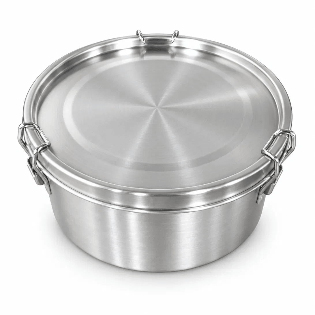RVS Lunchbox rond 1800ml - My Green Deal