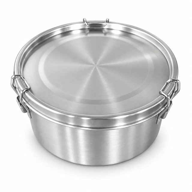 RVS Lunchbox rond 1800ml - My Green Deal