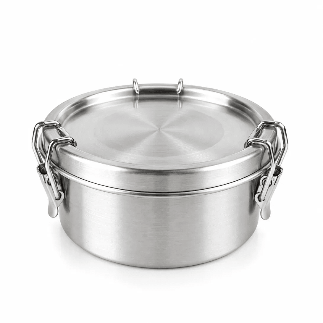RVS Lunchbox rond 480ml - My Green Deal