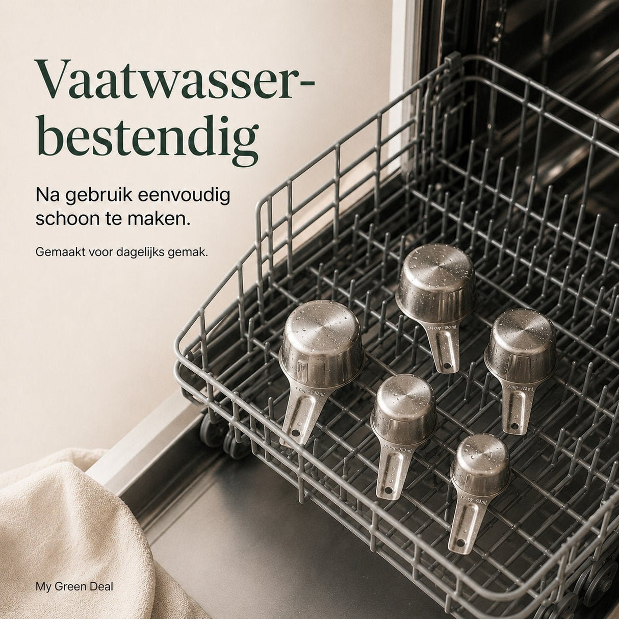 RVS maatbekerset 7 stuks - My Green Deal