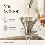 RVS Koffiefilter zilver - My Green Deal
